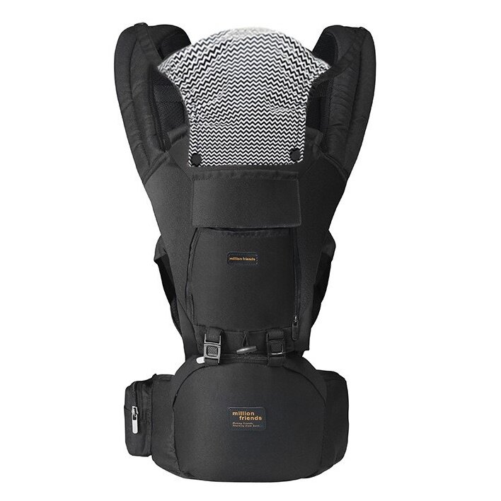 Ergonomic Baby Carrier Newborn To Toddler - Porta-bebês com assento quadril, ergonomia 6