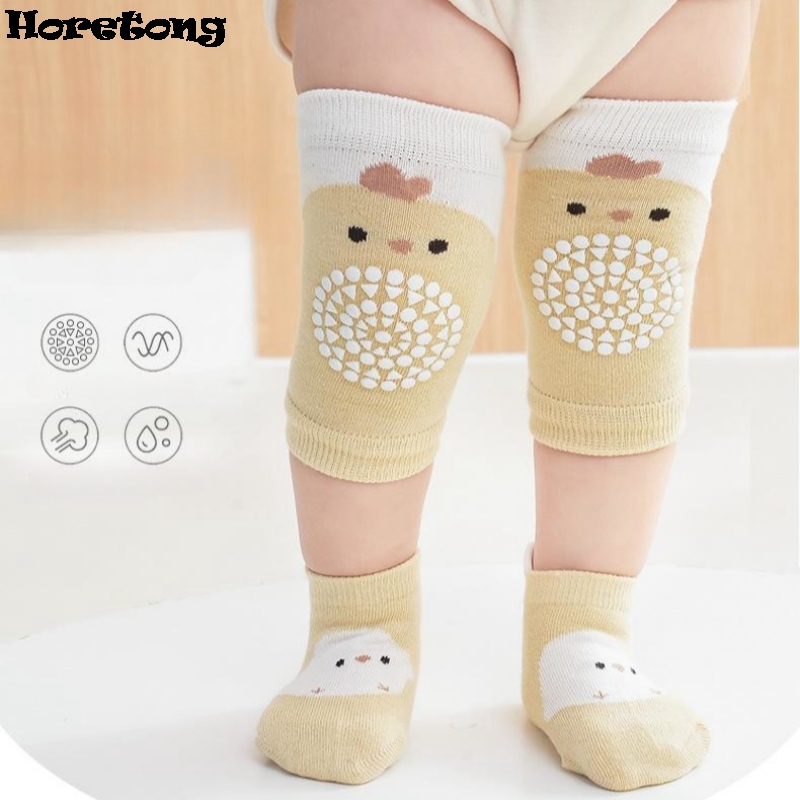 Unisex Baby Socks Non Slip - Conjunto de Protetores de Joelho Respiráveis