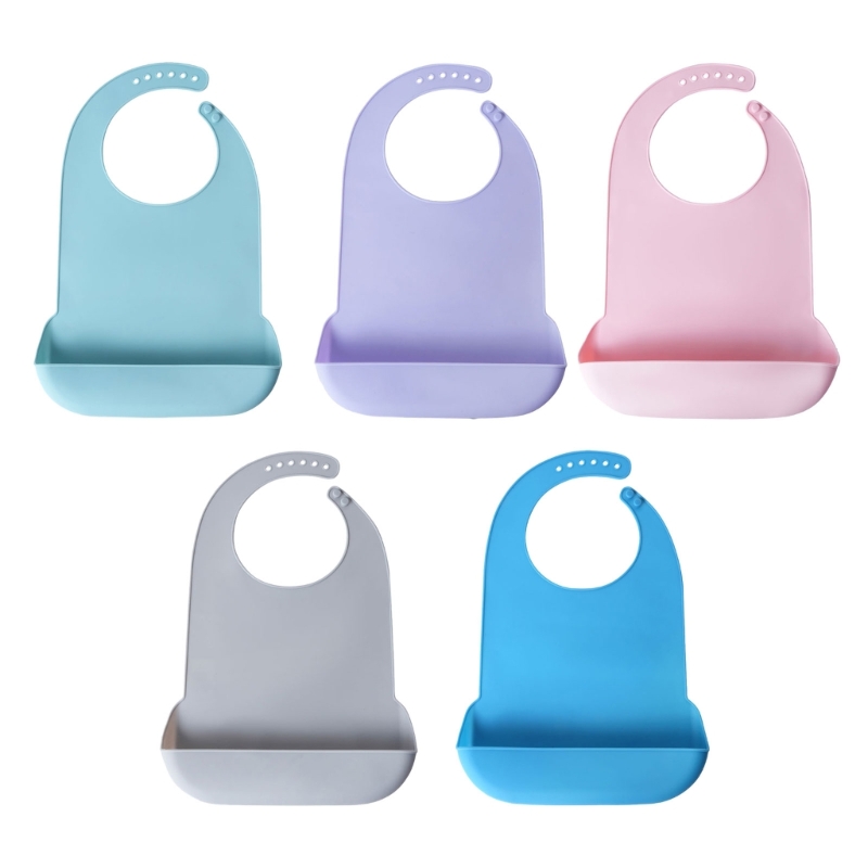 Waterproof Baby Bibs Silicone - Pano arroto impermeável do babador adulto