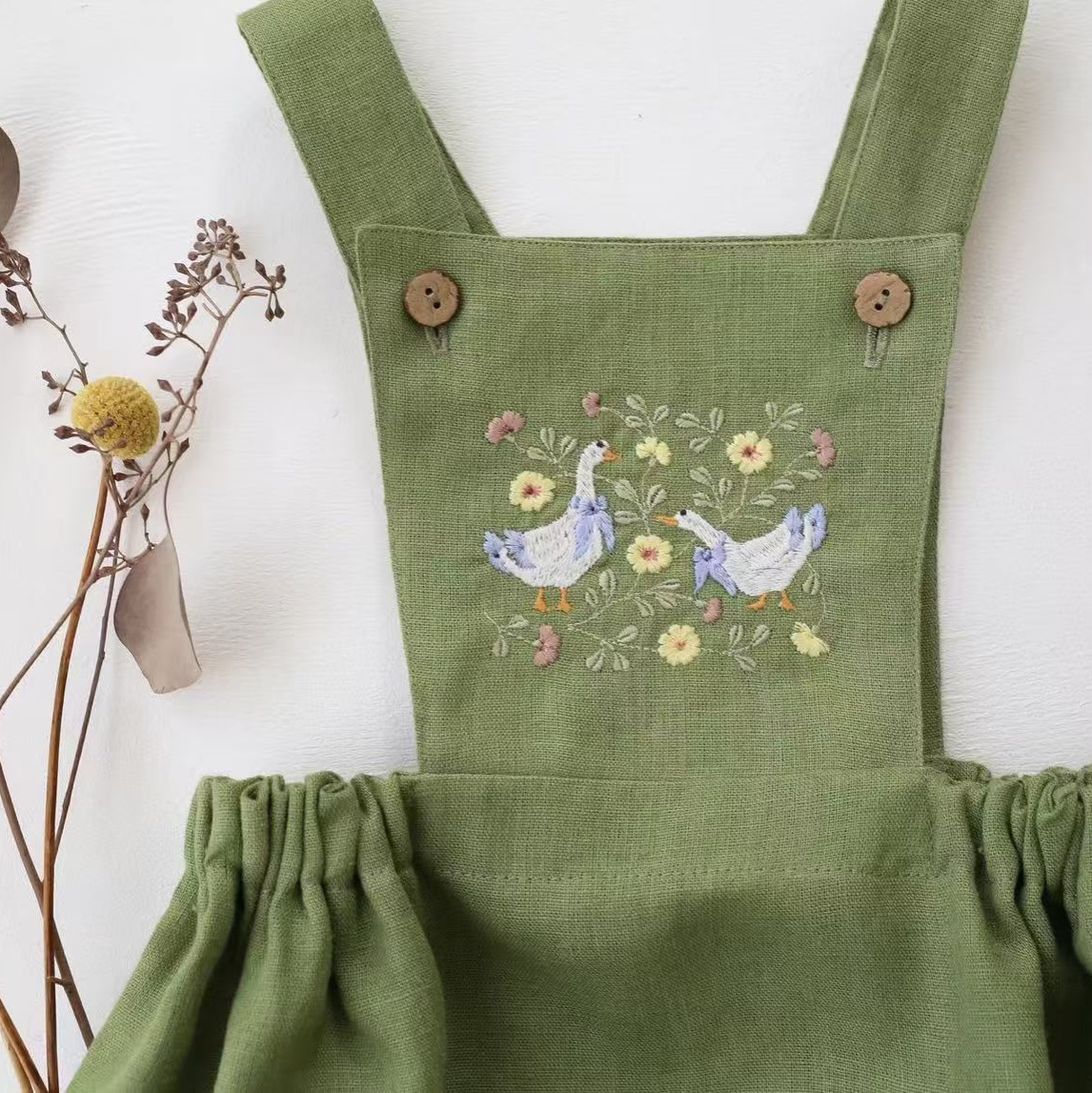 Macacão Infantil Estilo Campes - Baby Summer Linen Sleeveless Jumpsuit avaliação e preço