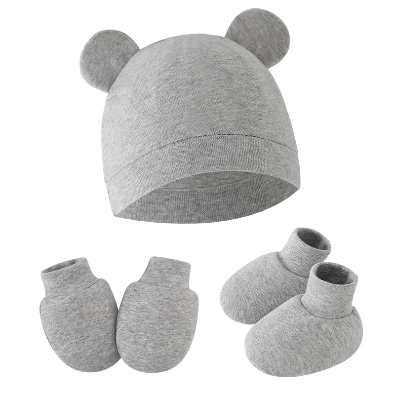 Conjunto de Gorro, Luvas e Mei - Infant Beanie Hat With Ears avaliação e preço