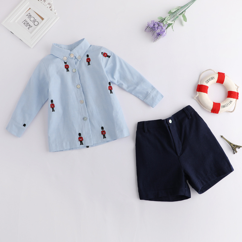 Meninos roupas espanholas roup - Baby Boy Suit Set Baptism avaliação e preço