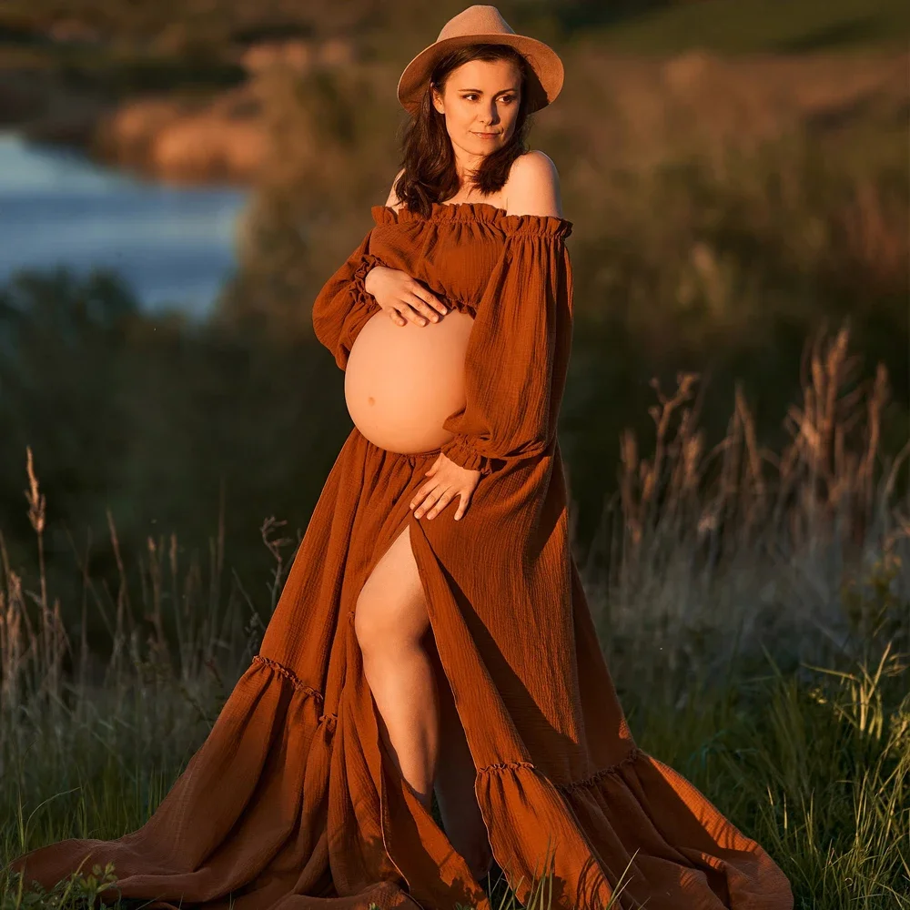 Sexy fora do ombro retro vesti - Maternity Wear avaliação e preço