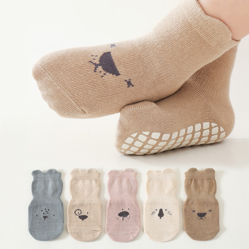 3/5 pares de meias de chão ant - Unisex Baby Socks Non Slip avaliação e preço
