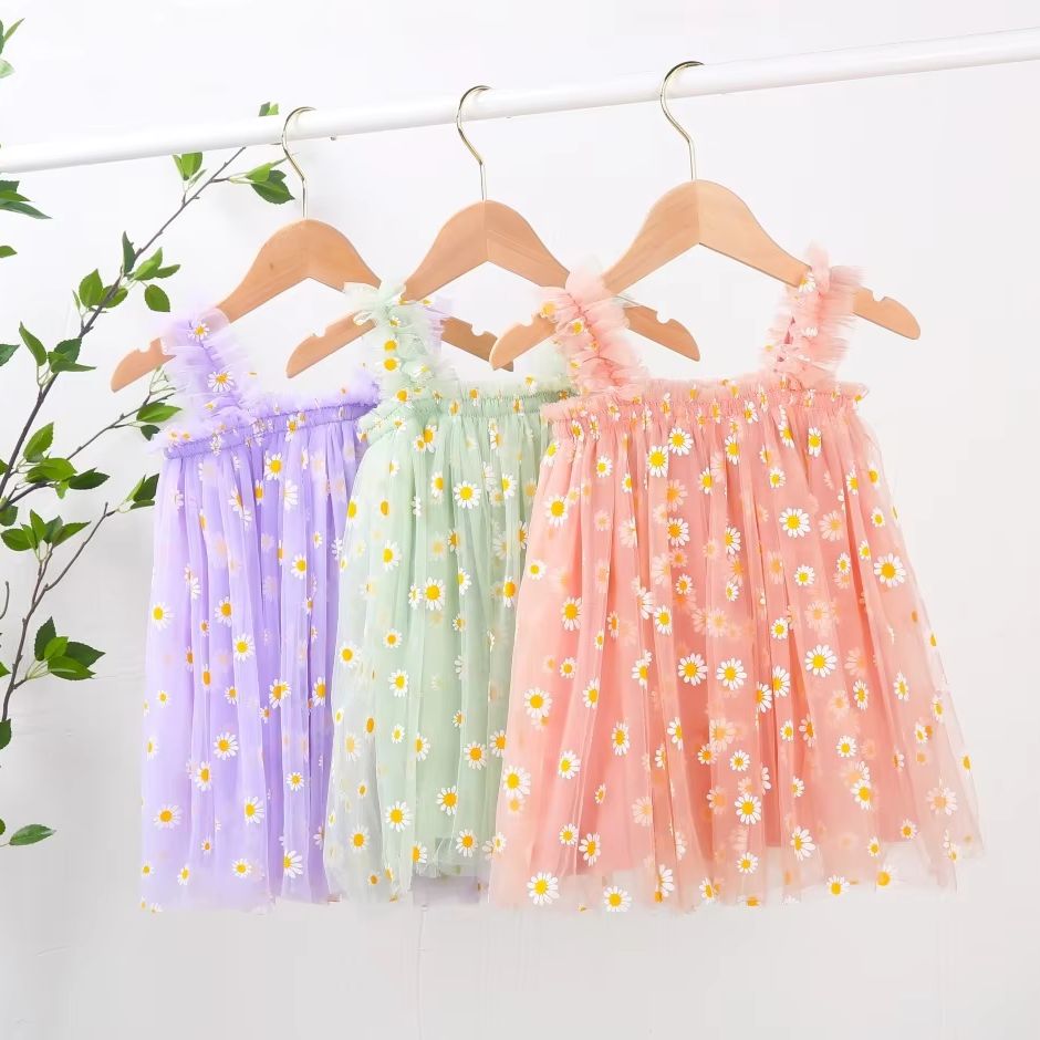 Vestido de tule para bebês men - Toddler Girl Tulle Party Dress avaliação e preço
