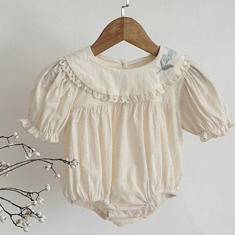 2025 novo verão bebê recém-nas - Newborn Baby Girl Romper Floral avaliação e preço